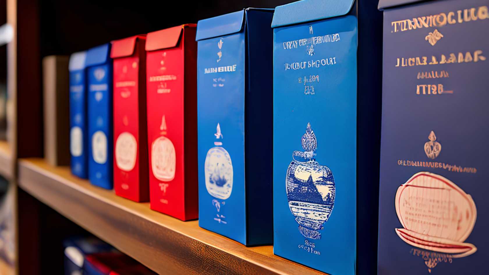 ceylon tea brands placed on a shelf