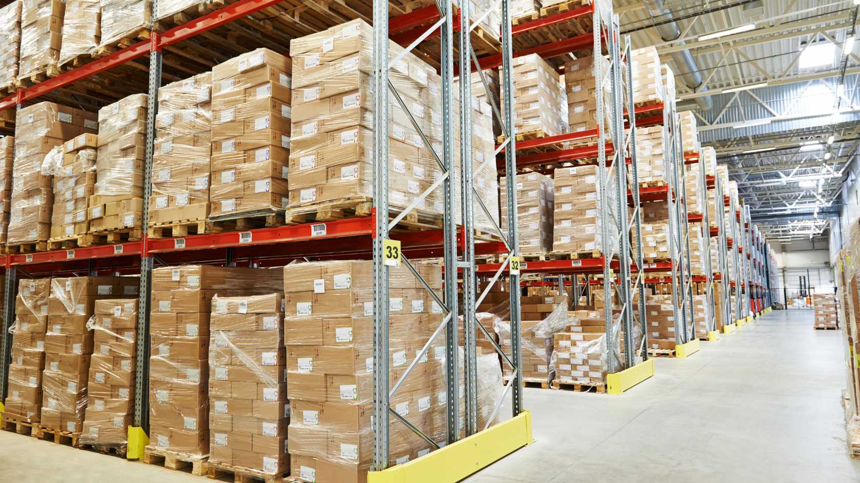 warehouse with ceylon tea stock